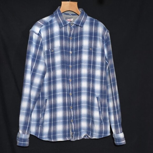 Johnnie-O SHACKET Keegan - Wake - Blue White Plaid - Sz M*